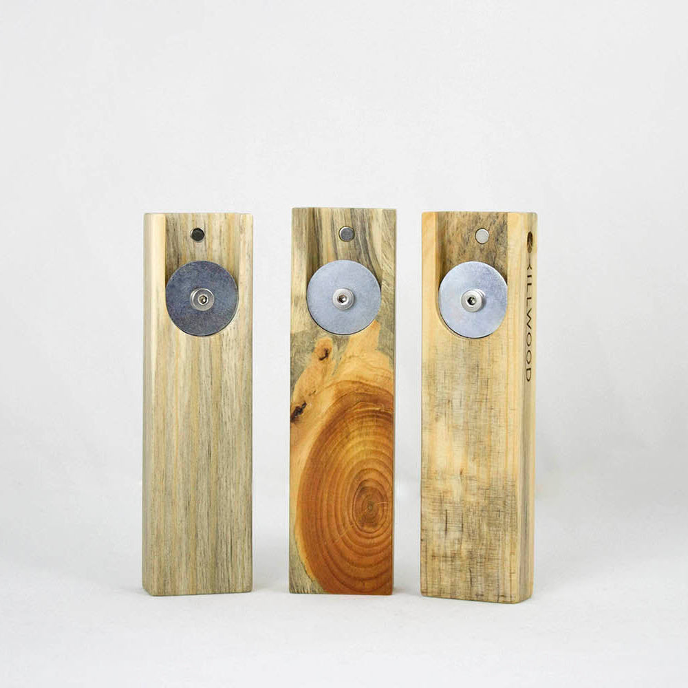 Three distinctly unique wooden bottle openers